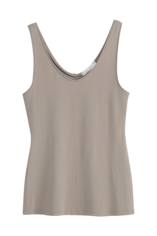 Bamboo cami trikootoppi, taupe