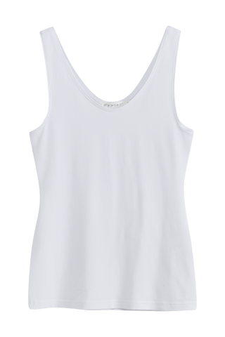 Bamboo cami trikootoppi, valkoinen