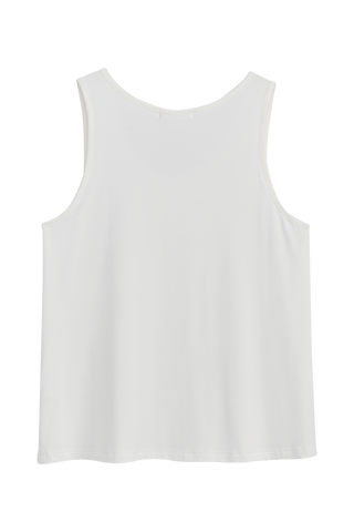 Bamboo daily top, white