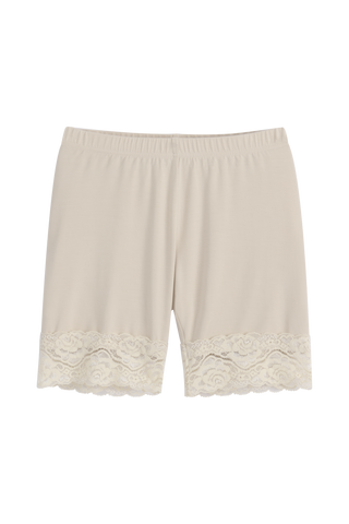 Bamboo Lace pyöräilyshortsit, beige