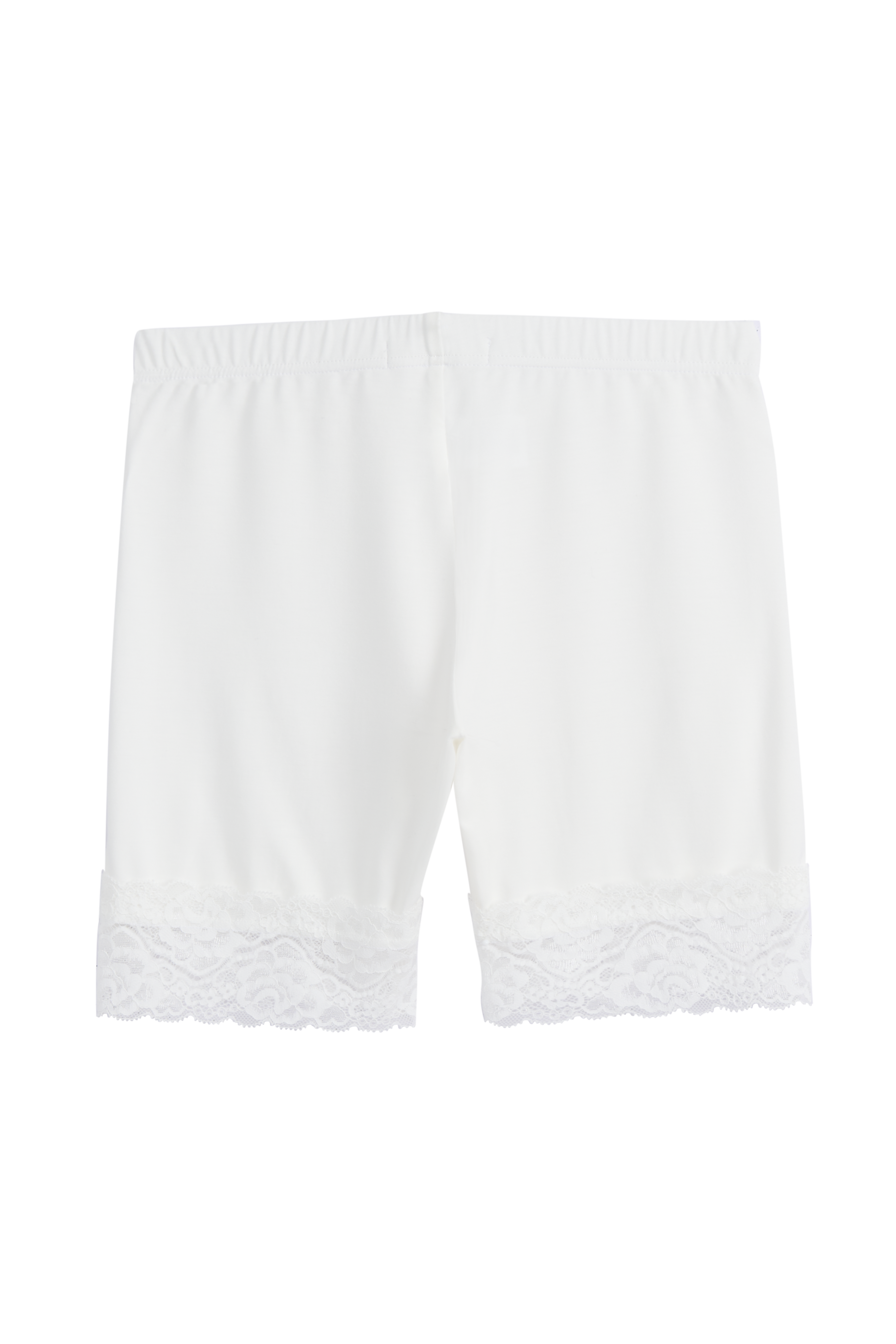 Bamboo lace biker shorts, white – BYPIAS Bamboo lace biker shorts, white – BYPIAS