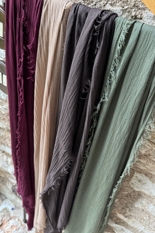 Bamboo scarf, coffee