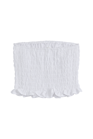 Bandeau pellavatoppi, valkoinen