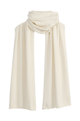 Bea viskoosi-neulehuivi, luonnonvalkoinen