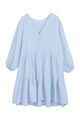 Belle linen dress, light blue