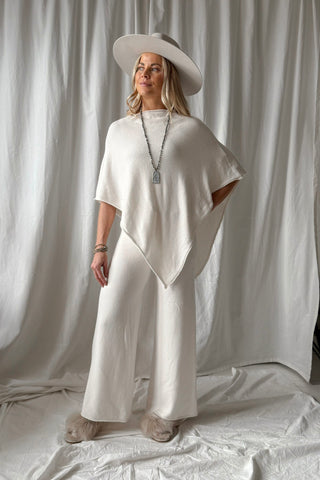 Be Mine poncho, chalk