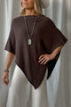 Be Mine poncho, espresso