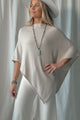 Be Mine poncho, light beige