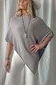 Be Mine poncho, taupe