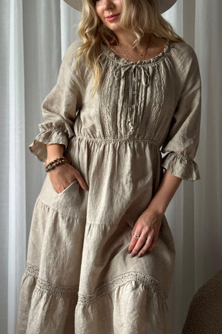 Beth Ellen pellavamekko, cashmere