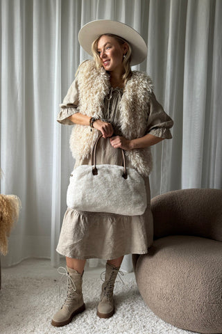Beth Ellen pellavamekko, cashmere