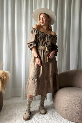 Beth Ellen pellavamekko, savanna