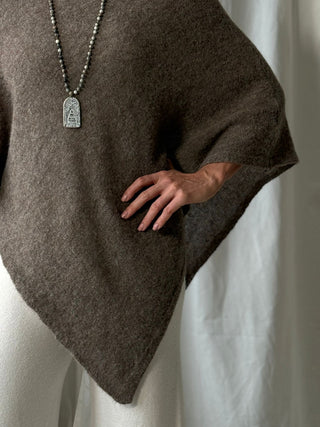 Bettany poncho, taupe