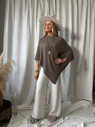 Bettany poncho, taupe