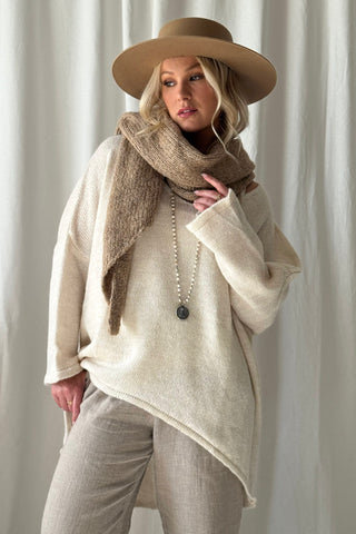 Blaire neule, luonnonvalkoinen