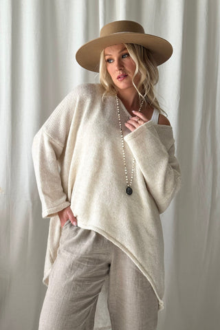 Blaire neule, luonnonvalkoinen