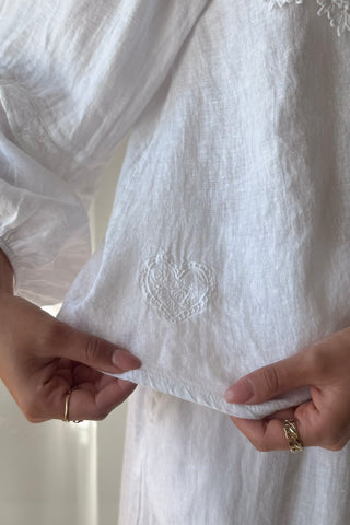 Boho Lace pellavapaita, valkoinen