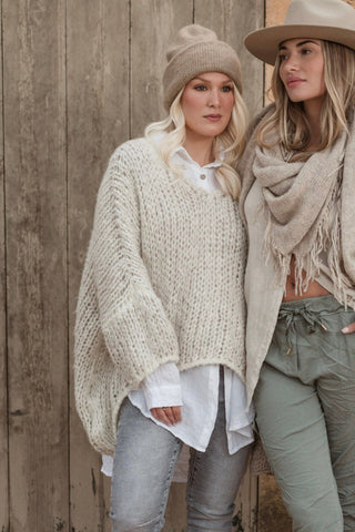 Boho Romance neule, beige