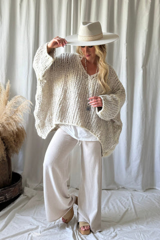 Boho Romance neule, beige