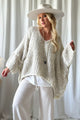 Boho romance jumper, beige