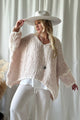 Boho romance jumper, pink