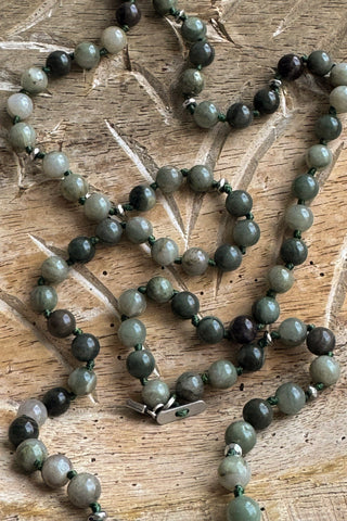 Buddha 40 necklace, olive