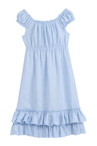 Butterfly pellavamekko, oxford blue