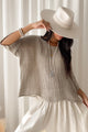 Calise linen blouse, sand