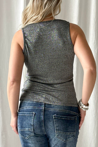 Caliste glitter toppi, musta