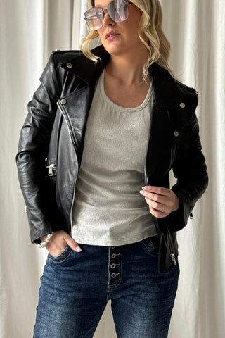 Caliste glitter toppi, silver