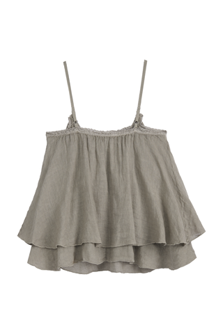 Calpe linen top, taupe