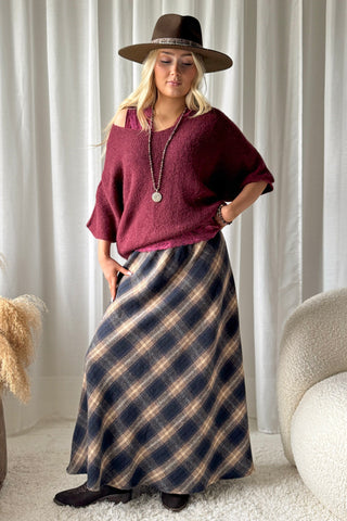 Cameron jumper, burgundy