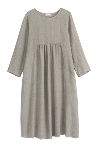 Camila pellavamekko, taupe