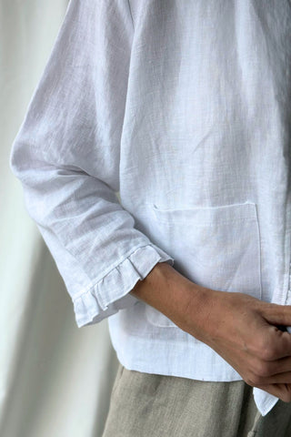 Cardelia pellavajakku, valkoinen