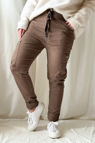 Cargo joggerit, taupe