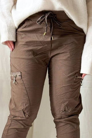 Cargo joggerit, taupe