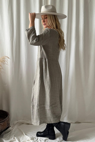 Carmolina pellavamekko, taupe