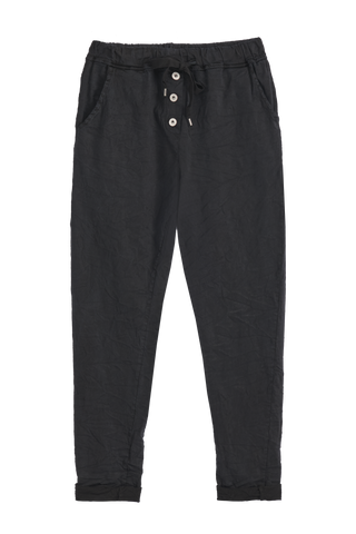 Casual tencel joggerit, musta