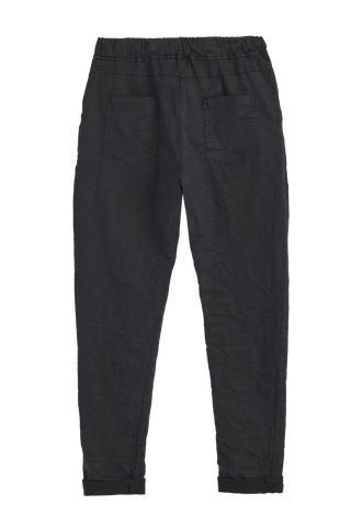 Casual tencel joggerit, musta