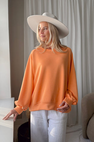 Casual Love collegepaita, tangerine