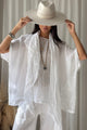 Catri linen blouse, white
