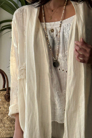 Celeste pellavatakki, vanilla