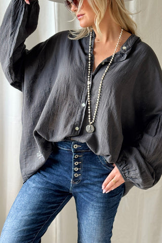 Chalky puuvillapaita, smoke