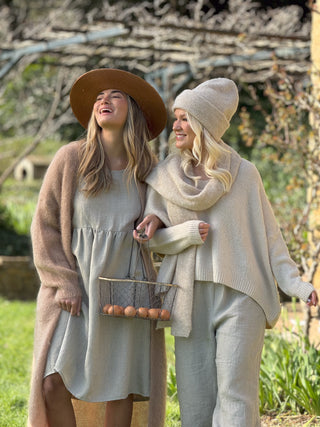 Chamonix alpakka beanie, luonnonvalkoinen