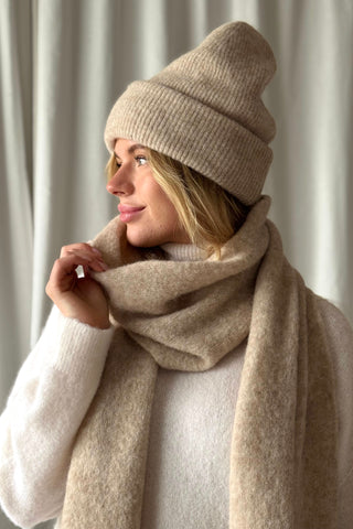 Chamonix alpakka beanie, beige