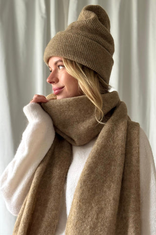 Chamonix alpakka beanie, caramel