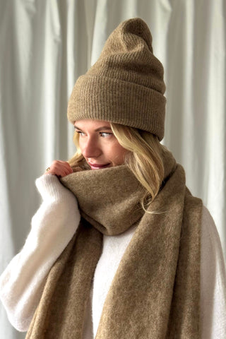 Chamonix alpakka beanie, caramel