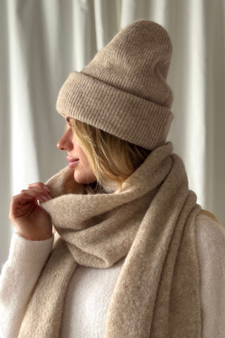 Chamonix alpakkahuivi, beige