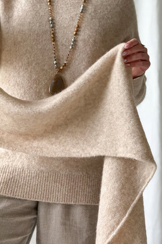 Chamonix alpakkahuivi, beige