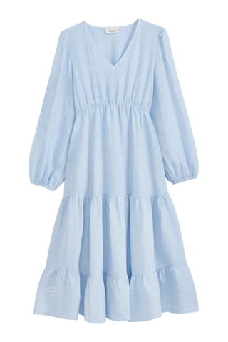 Charly linen dress, light blue